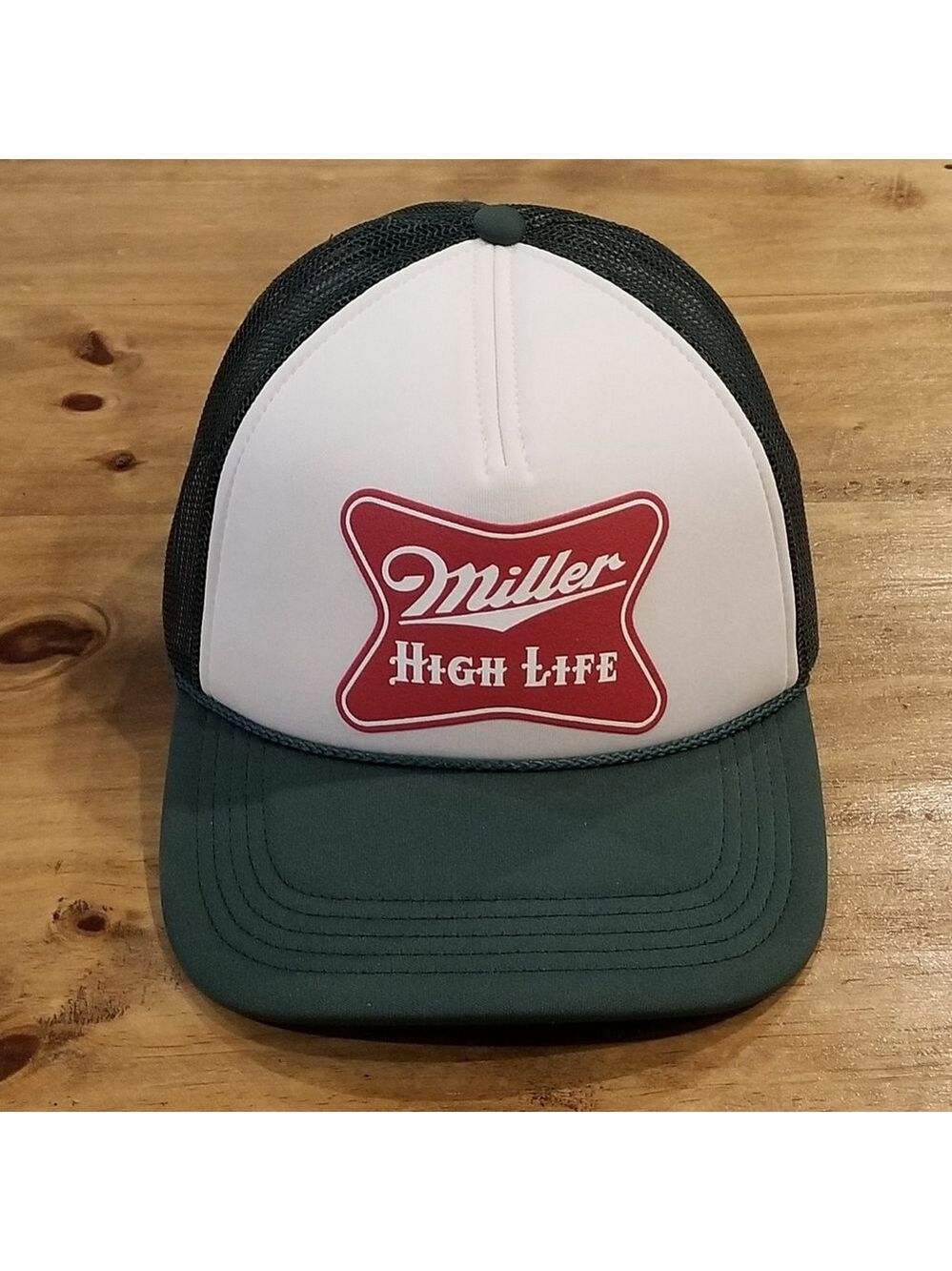 Miller High Life Hat Snapback American Needle Trucker Green Mesh Back Beer